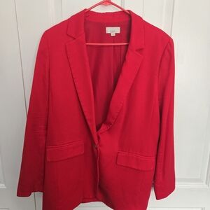 LOFT Bold Scarlet Blazer for Women